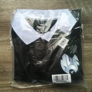 เสื้อโปโลแขนยาวสีดำ